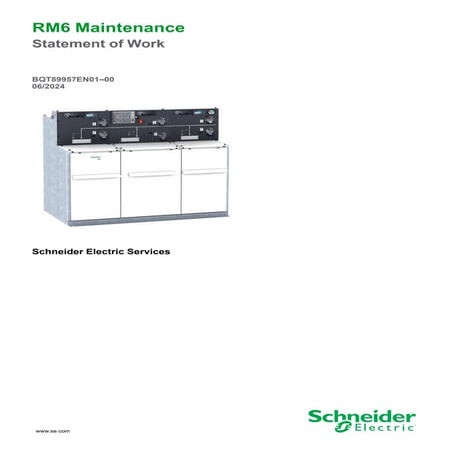 RM6 Maintenance Statement for technicians and project commissioning ...