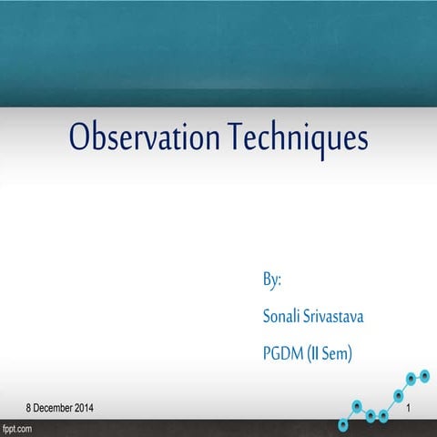 Observation In Research | PPT