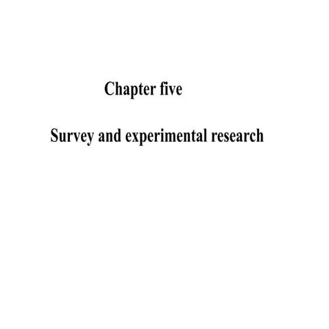 RM chapter-5 (5).pptx survey and experimental