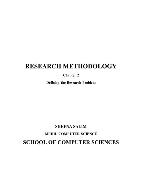 Rm chapter 2 report