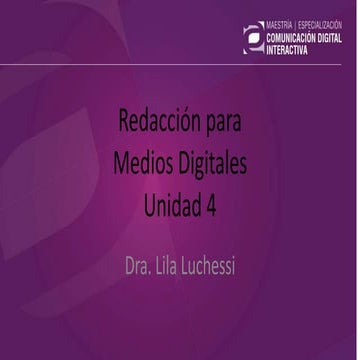 1.5.2. Redacción para Medios Digitales - Unidad 4