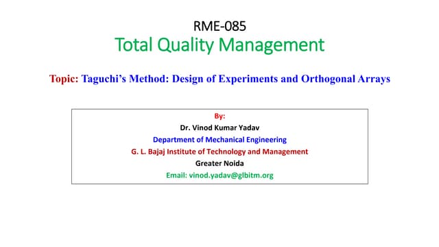 RME-085 TQM Unit-5  part 5