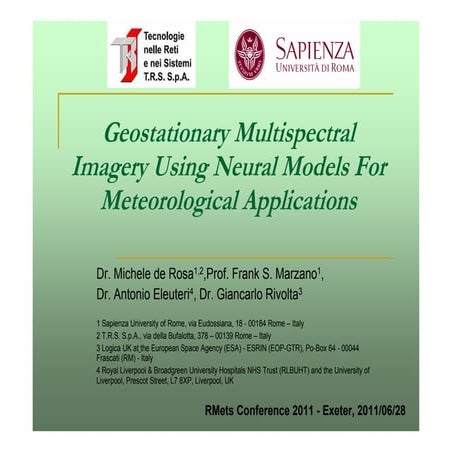 Meteocast: a real time nowcasting system