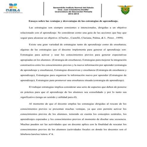 05 ventajas y desventajas de las estrategias de aprendizaje