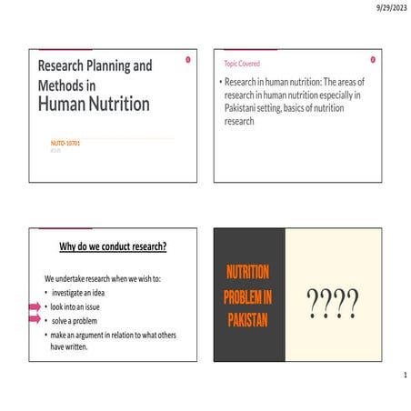 Research methods in human nutrition..... | PPT