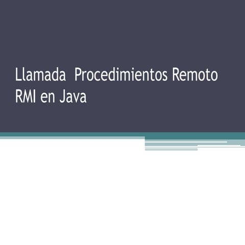 Estructura d capas rmi | PPTX