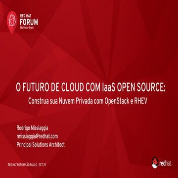 O FUTURO DE CLOUD COM IaaS OPEN SOURCE: Construa sua Nuvem Privada com OpenSt...