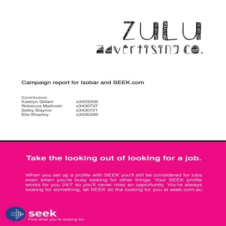 SEEK Campaign Report | PDF