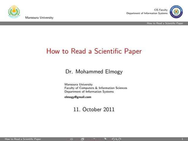 Research Methodologies - Lecture 02