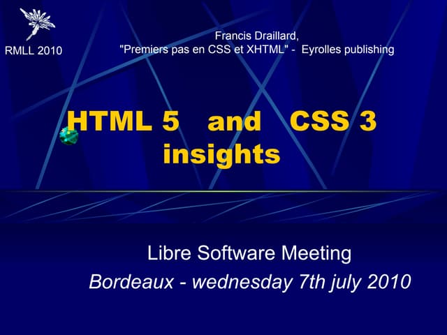 Rmll2010 html5-css3-english | ODP