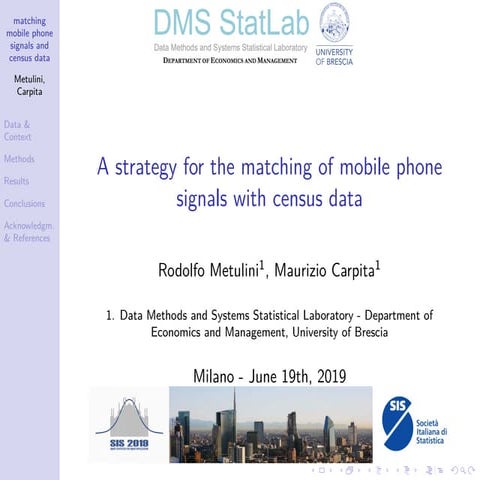 A strategy for the matching of mobile phone signals with census data