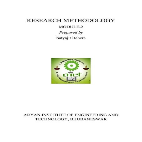 Research methodology module-2