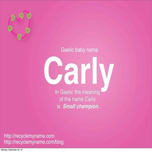 What Does The Name Carly Mean? | PDF
