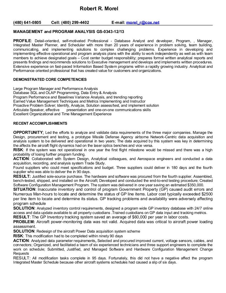 R Morel Management And Program Analysis Gs 0343 12 13