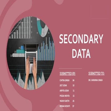SECONDARY DATA | PPTX