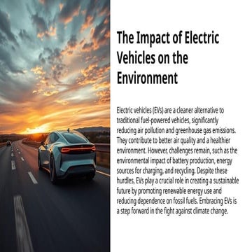 The Impact of Electric Vehicles on Energy Demand and Sustainability | PDF
