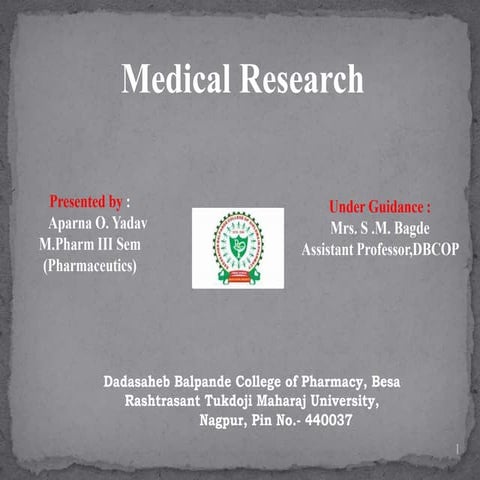 Medical Research Pharmacy