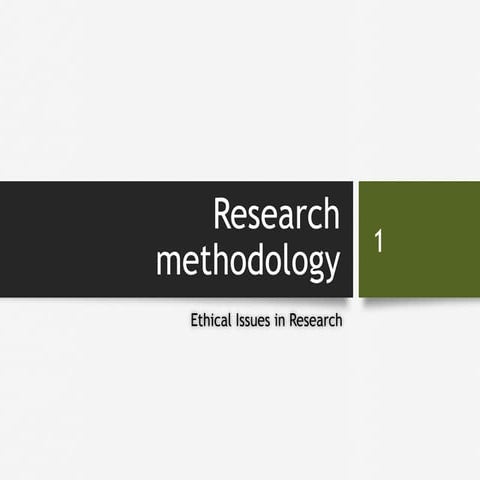 Ethics in research