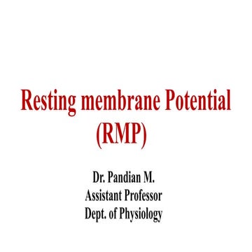 Resting membrane Potential by Dr. Pandian M.pptx