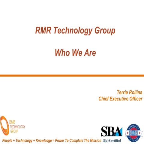 RMR Technology Group Our Focus 2017
