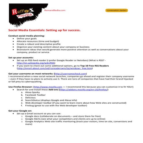 Social Media Tips &amp; Tricks