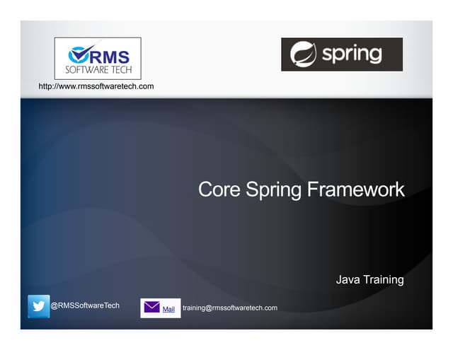 Spring Framework Training Course 
