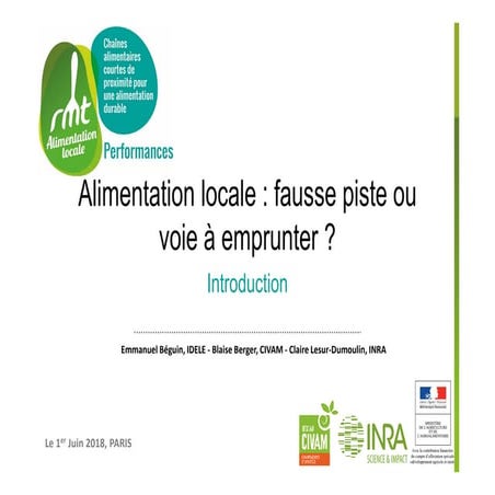 Rmt alimentation locale 1 intro synthese 1 juin