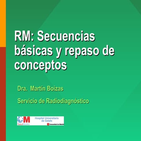 RM. Secuencias y conceptos básicos