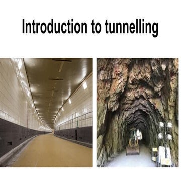 Rock mechanics and tunnelling engineering