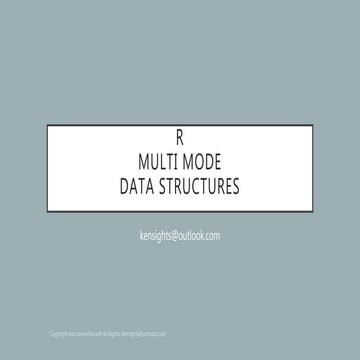 R DATA STRUCTURES 2
