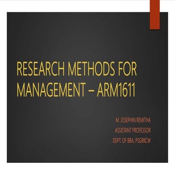 Introduction to Research Methodology