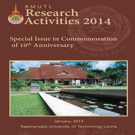 RMUTL Research Activities 2014 | PDF
