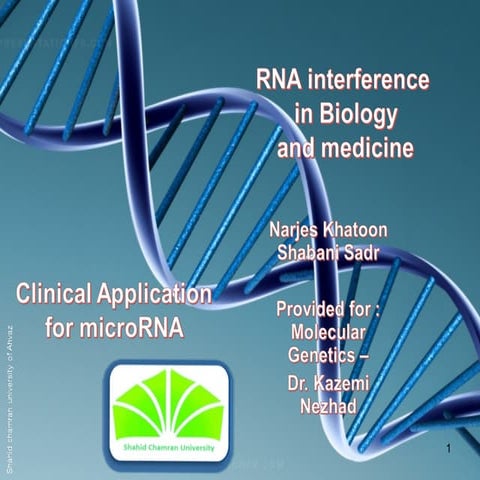 RNA interference in Biology and medicine 