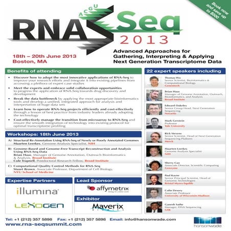 RNA-Seq 2013 Brochure