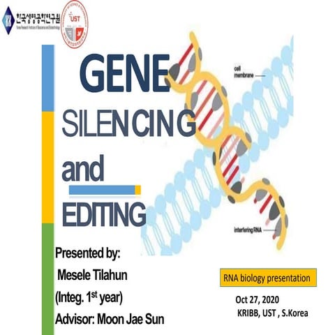   Gene silencing and editing in plant PPT
