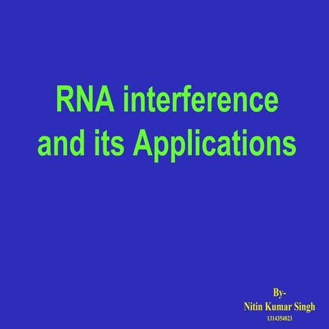 Rna interference