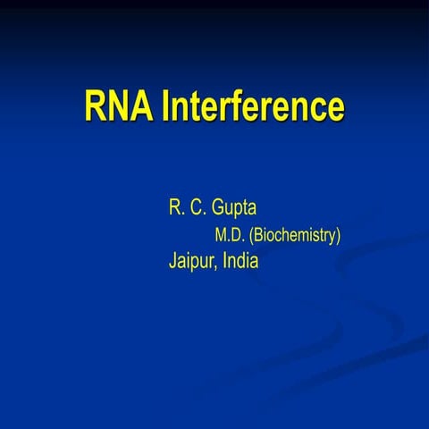 Rna interference