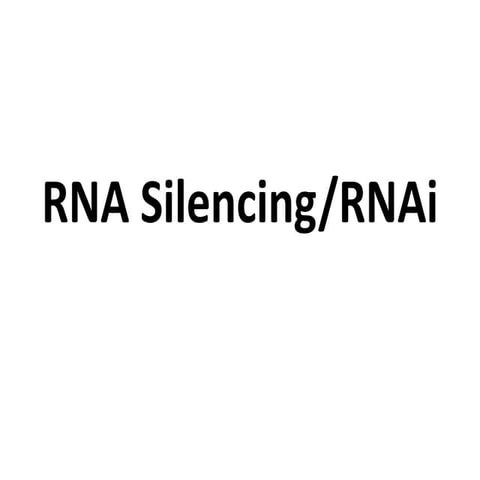 Rna silencing