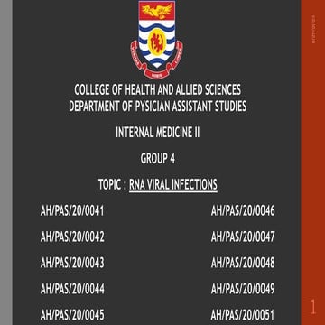 RNA VIRAL INFECTIONS .pptx