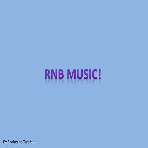 Rnb genre - AS media