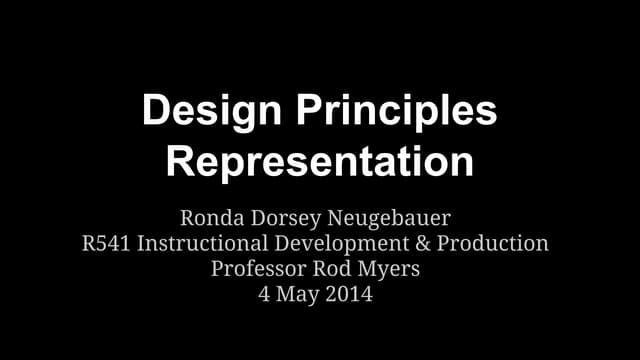 R neugebauer design principles representation
