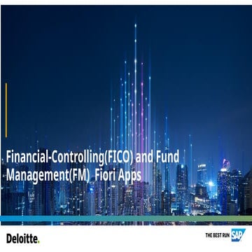 Light house _Fiori Apps for Finance module