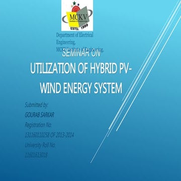 Utilization Of Hybrid PV-Wind Energy System