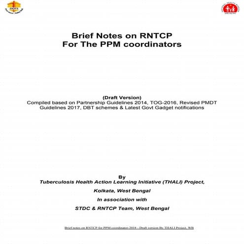 Rntcp brief note for ppm coordinators final draft 21 05 18