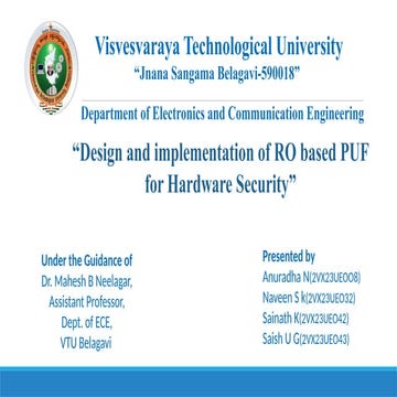 PUF-Based-Authentication IOB Hackathon PPT | PPTX