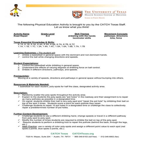 Jump Rope Challenge Card | PDF