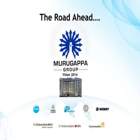 Road ahead - Murugappa Presentation
