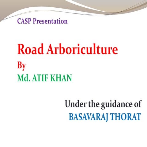 Road arboriculture