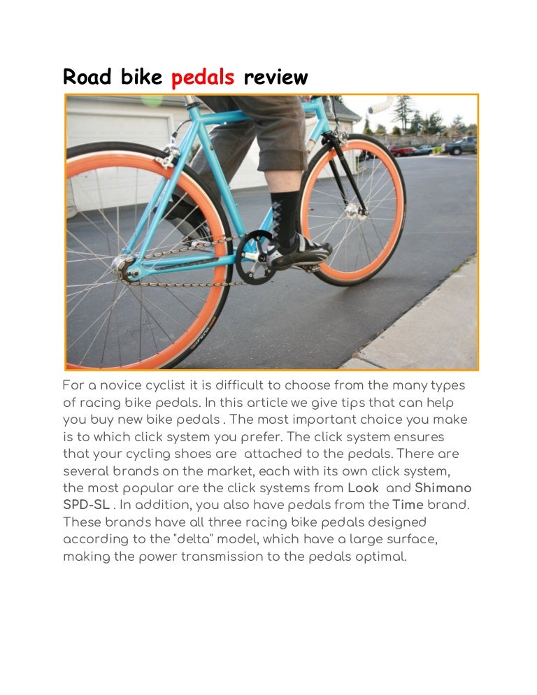hybrid road bike pedals