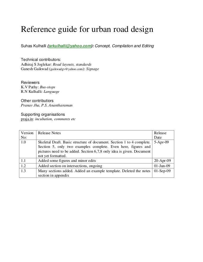 Road Design Manual 1.3